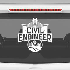 Civil Engineer on Duty Car Sign