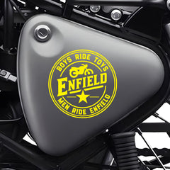 Stylish Royal Enfield Bike Emblem Decal