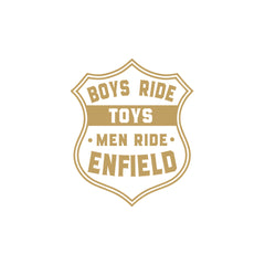 Classic Ride Royal Enfield Bike Sticker