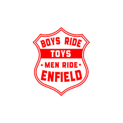 Classic Ride Royal Enfield Bike Sticker