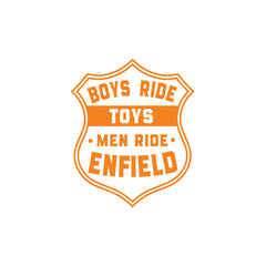 Classic Ride Royal Enfield Bike Sticker