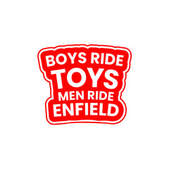 Bold Royal Enfield Nameplate Sticker