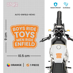 Bold Royal Enfield Nameplate Sticker