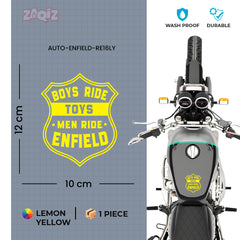 Classic Ride Royal Enfield Bike Sticker