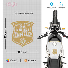 Iconic Royal Enfield Adventure Emblem Decal