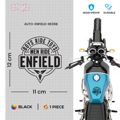 Durable Royal Enfield Shield Sticker