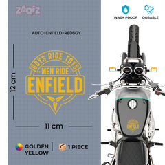 Durable Royal Enfield Shield Sticker