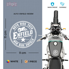 Stylish Royal Enfield Bike Emblem Decal