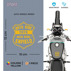 Classic Ride Royal Enfield Bike Sticker