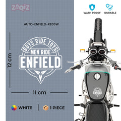 Durable Royal Enfield Shield Sticker