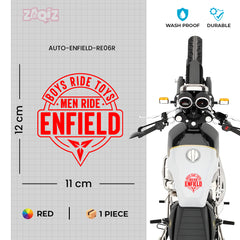 Durable Royal Enfield Shield Sticker