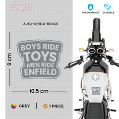 Bold Royal Enfield Nameplate Sticker