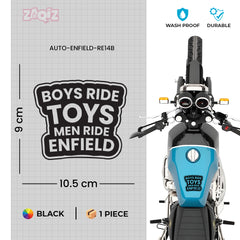 Bold Royal Enfield Nameplate Sticker