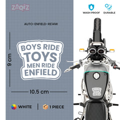 Bold Royal Enfield Nameplate Sticker