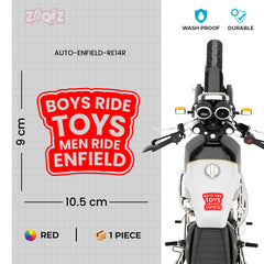 Bold Royal Enfield Nameplate Sticker