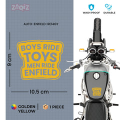 Bold Royal Enfield Nameplate Sticker