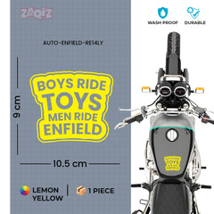 Bold Royal Enfield Nameplate Sticker