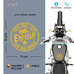 Stylish Royal Enfield Bike Emblem Decal