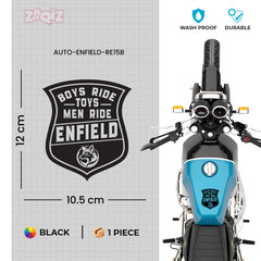 Iconic Royal Enfield Adventure Emblem Decal