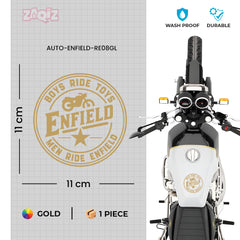 Stylish Royal Enfield Bike Emblem Decal
