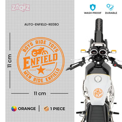 Stylish Royal Enfield Bike Emblem Decal