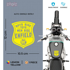 Iconic Royal Enfield Adventure Emblem Decal