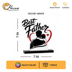 Father and Son Personalized Acrylic Keepsake for Home Décor