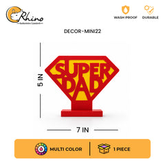 Super Dad Acrylic Showpiece for Home and Office Décor
