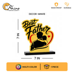Best Father Acrylic Caricature Gift