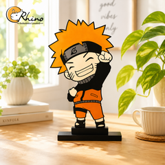 Naruto Uzumaki Chibi Anime Caricature Acrylic Desk Decor Stand
