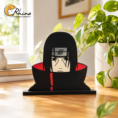 Naruto Itachi Uchiha Anime Caricature Acrylic Desk Decor Stand