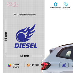 Funny Diesel Sticker for Car Fuel Tank | Easy-to-Apply