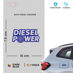 Reflective Diesel Sticker for Car | Safety & Style