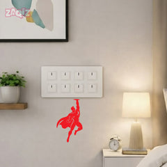 Superman Switch Board Sticker for Home Wall Decor Vinyl Decal