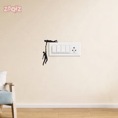 Helping Hands Switch Board Sticker Creative Wall Decor Decal