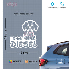 Clear Diesel Label for Car