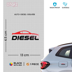 Diesel Fuel Tank Safety Sticker