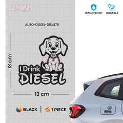 Clear Diesel Label for Car