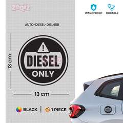 Diesel Indicator Sticker for Cars & Bikes
