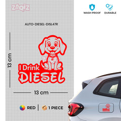 Clear Diesel Label for Car