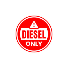 Diesel Indicator Sticker for Cars & Bikes