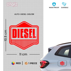 Vibrant Diesel Warning Sticker Decal