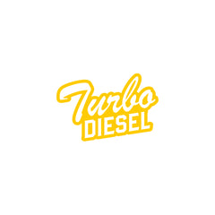 Minimal Design Diesel Tank Label Decal