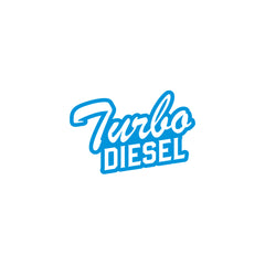 Minimal Design Diesel Tank Label Decal
