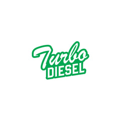 Minimal Design Diesel Tank Label Decal