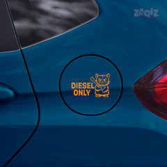 Diesel Fuel Cap Warning Sticker