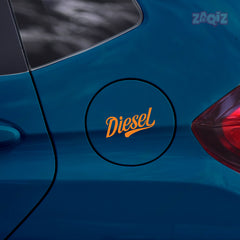 Durable Diesel Warning Sign for Cars