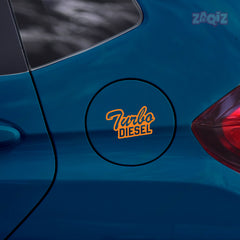 Minimal Design Diesel Tank Label Decal