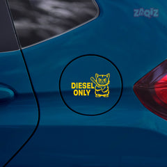 Diesel Fuel Cap Warning Sticker