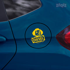 Clear Diesel Use Sticker for Vehicles